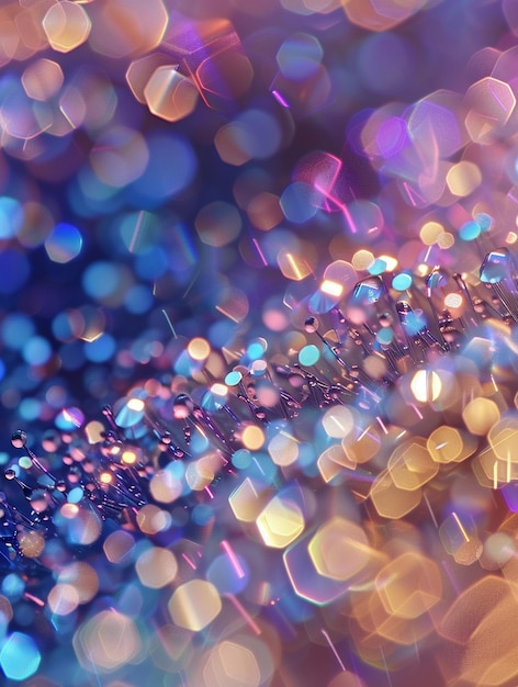 Abstract Colorful Bokeh Lights Background