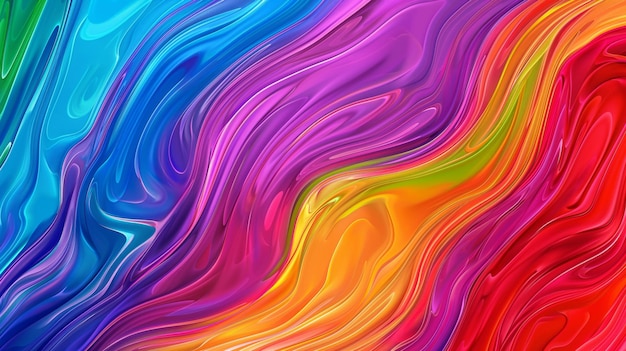 Abstract Colorful bright and wavy texture