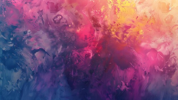 Abstract colorful brushstrokes background