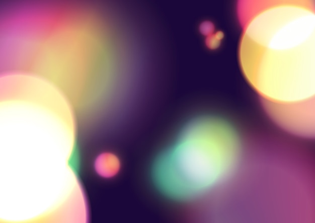 Abstract Colorful Circle Bokeh Background