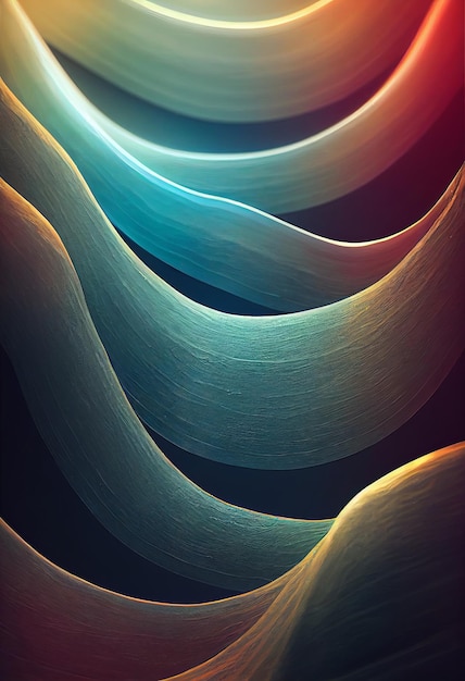 Abstract colorful creative waves pattern