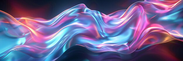 Abstract Colorful Fabric Waves Background