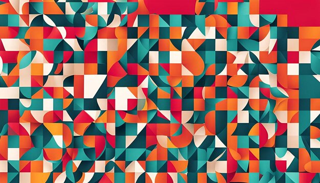 Abstract colorful geometric minimalist background