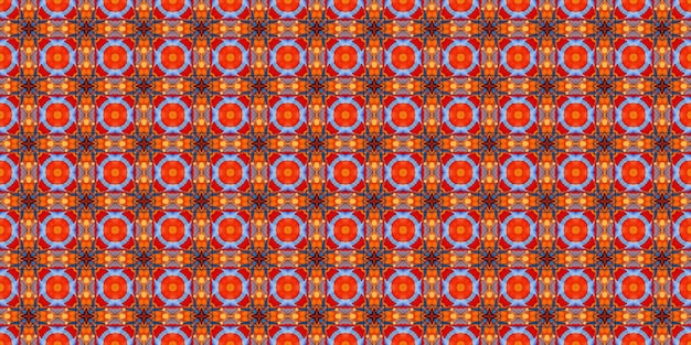 Abstract colorful geometric seamless pattern symmetric kaleidoscope fashion design