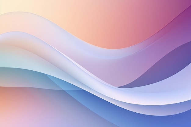 Abstract colorful gradient background with waves and lines Generative AI