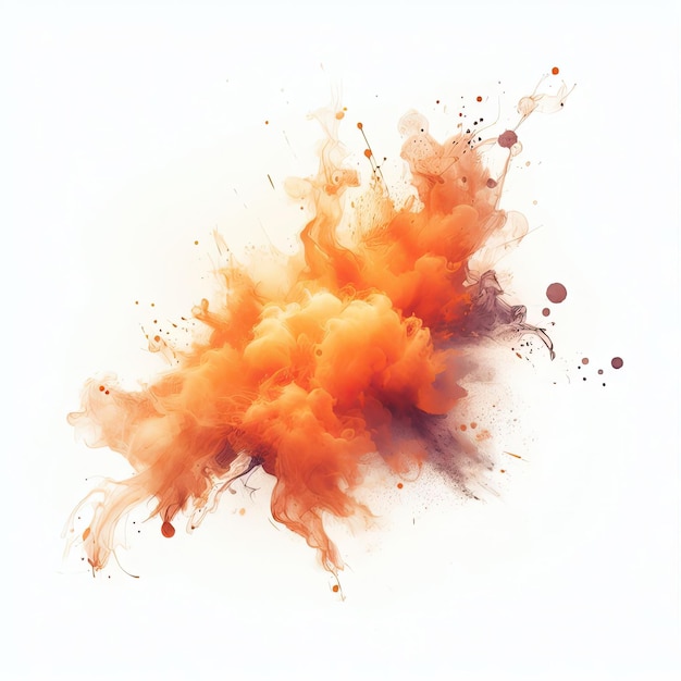 Abstract colorful ink paint splash splatter brush strokes Watercolor powder explosion