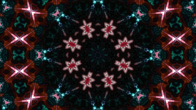 Abstract Colorful Kaleidoscope Background Photo