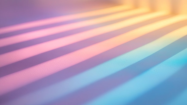 Photo abstract colorful light rays casting shadows on a surface