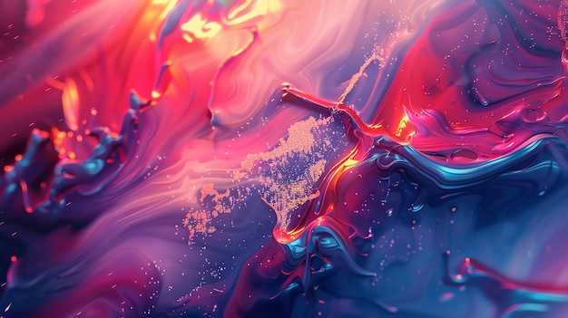 Abstract colorful liquid background