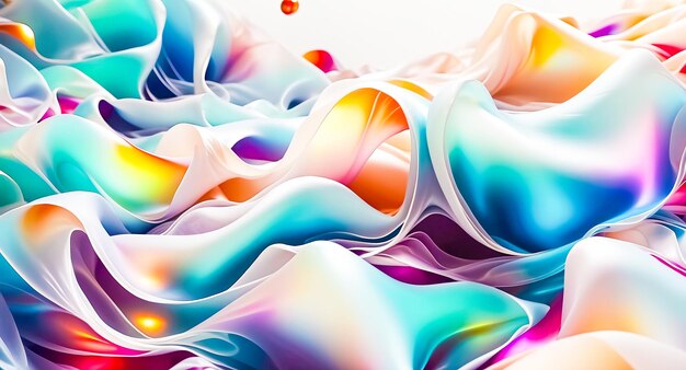 Photo abstract colorful liquid swirls