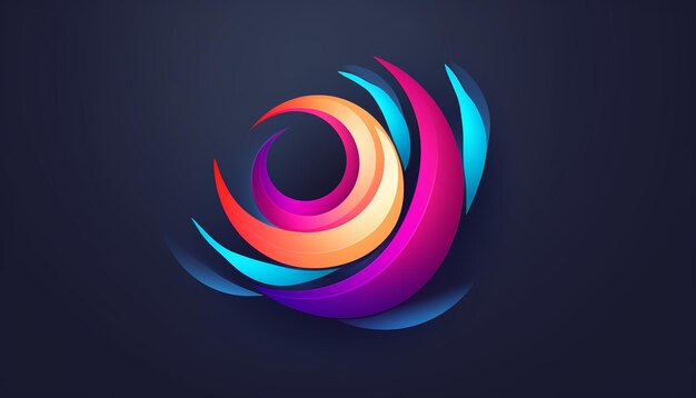 abstract colorful logo design elements