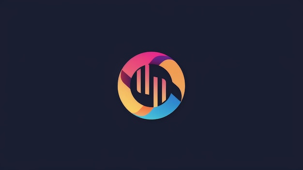 Photo abstract colorful logo design