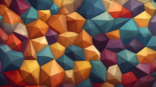 abstract colorful low poly geometric background