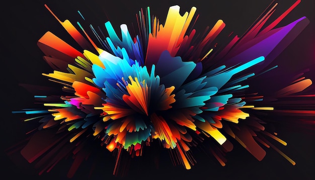 Abstract colorful organic wallpaper background dimension look Generative AI