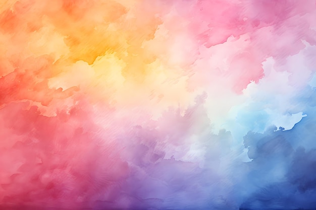 Abstract colorful pastel gradient background with grunge texture watercolor paints