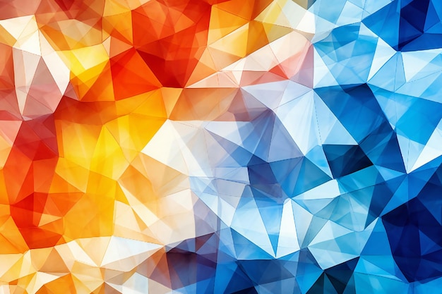 Abstract colorful polygonal background illustration for your design