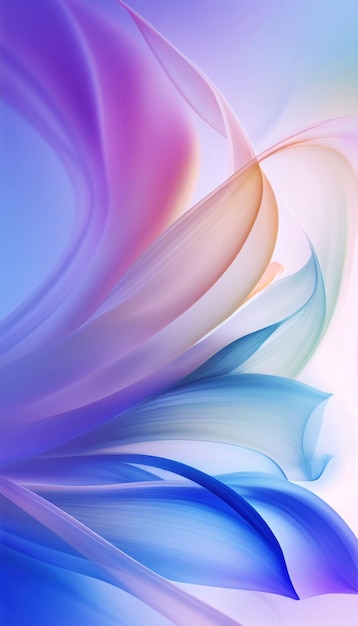 Abstract colorful silky background by Generative AI