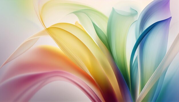 Abstract colorful silky background by Generative AI