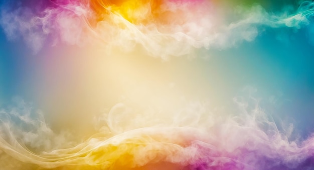 Abstract colorful smoke background