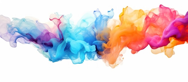 Abstract Colorful Smoke Swirls