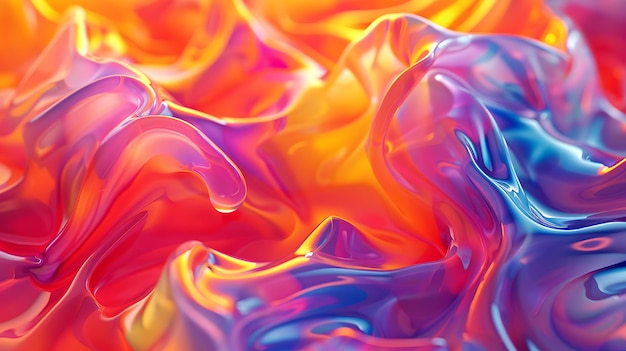 Photo abstract colorful swirling background