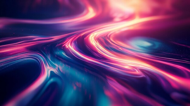 Photo abstract colorful swirling light patterns background