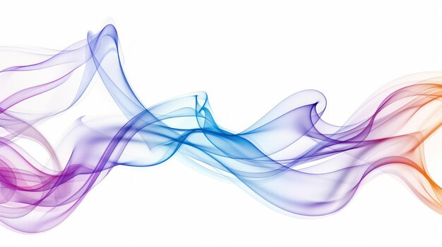 Photo abstract colorful swirling smoke