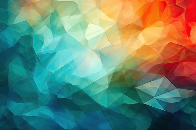 Abstract colorful triangle pattern