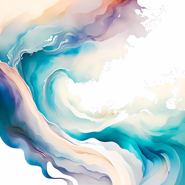 Abstract colorful watercolor painting background