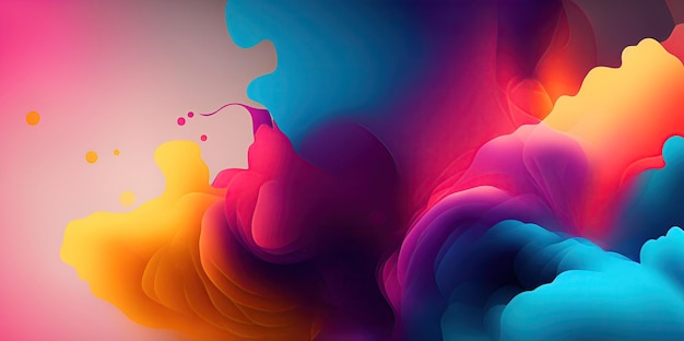 Abstract colorful wave background for design