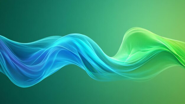 Photo abstract colorful wave background