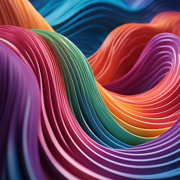 Abstract colorful wave background