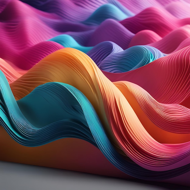 Abstract colorful wave background