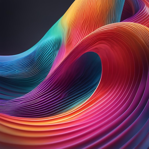 Abstract colorful wave background