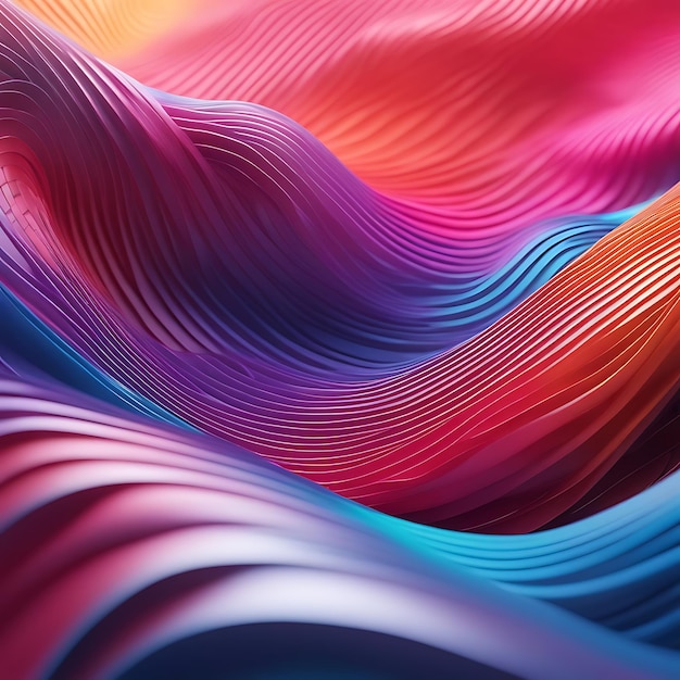 Abstract colorful wave background