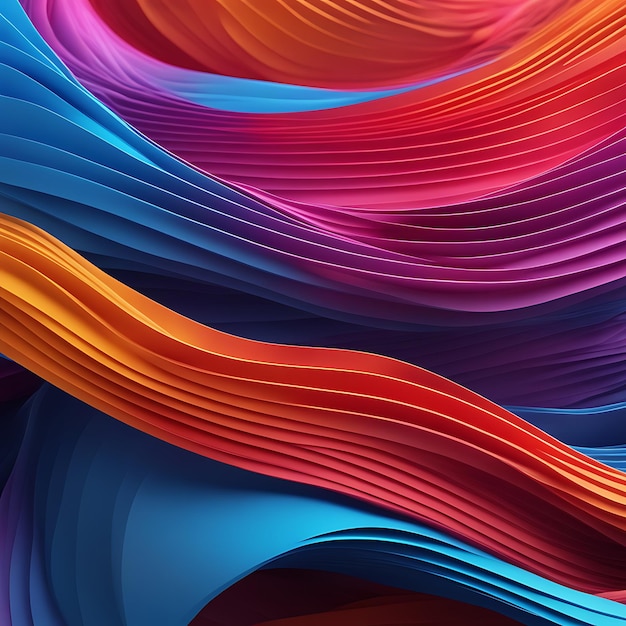 Abstract colorful wave background