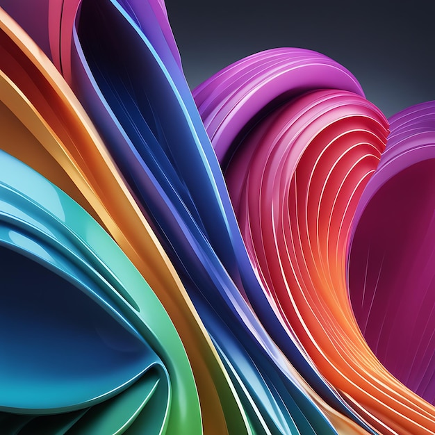 Abstract colorful wave background