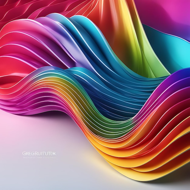 Abstract colorful wave background