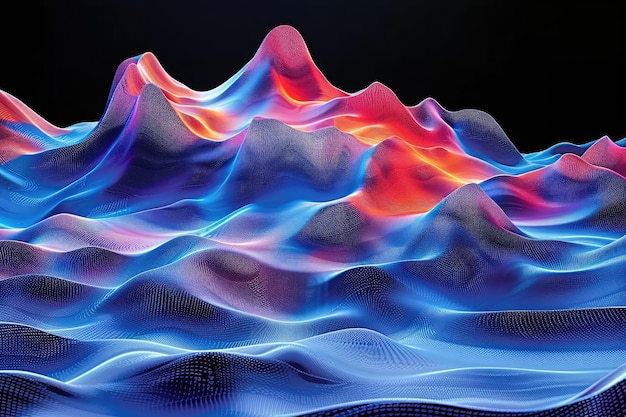 Abstract colorful waves digital connectivity background wallpaper design images