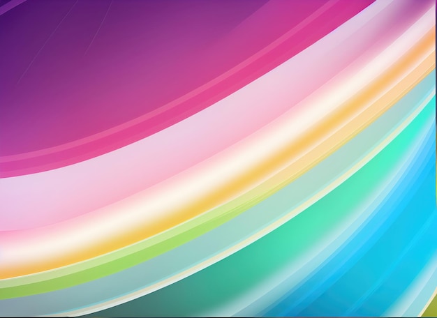 Abstract colorful waves of pastel colors gentle background AI