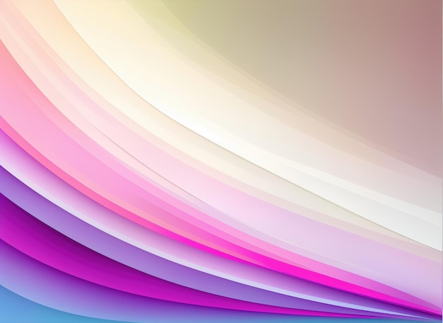 Abstract colorful waves of pastel colors gentle background AI