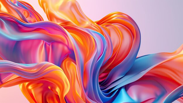 Abstract colorful waves