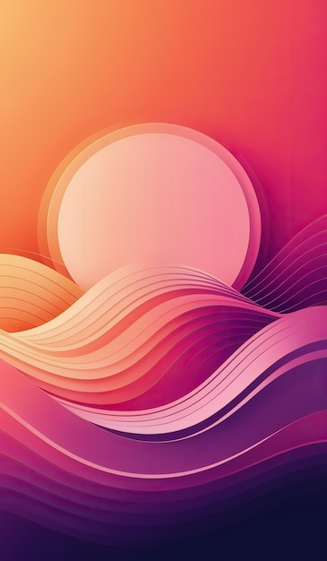 Abstract Colorful Wavy Background Generate AI