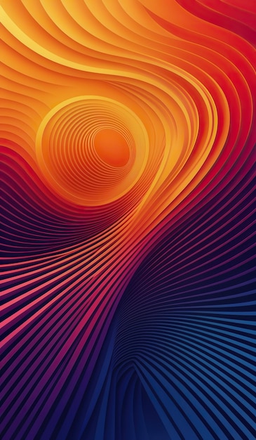 Abstract Colorful Wavy Background Generate AI