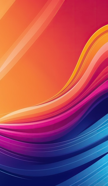 Abstract Colorful Wavy Background Generate AI