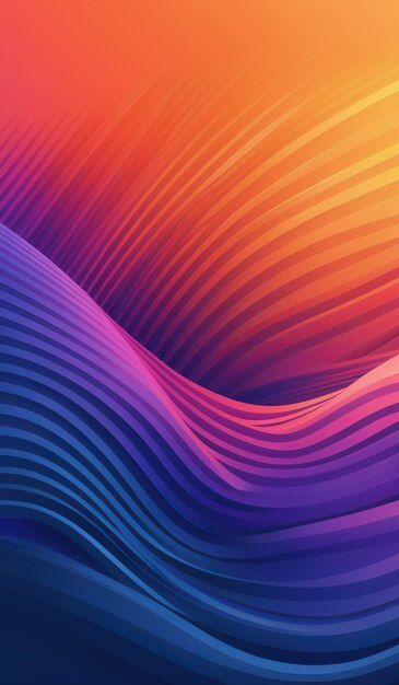 Abstract Colorful Wavy Background Generate AI