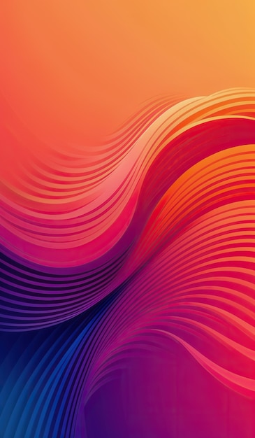 Abstract Colorful Wavy Background Generate AI