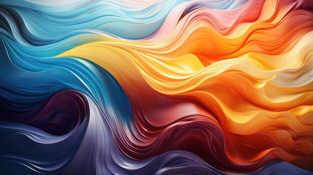 Abstract Colorful Wavy Gradient Background