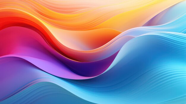 Abstract Colorful Wavy Gradient Background