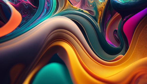 Abstract colorful with bright and colorful abstract pattern Generative AI